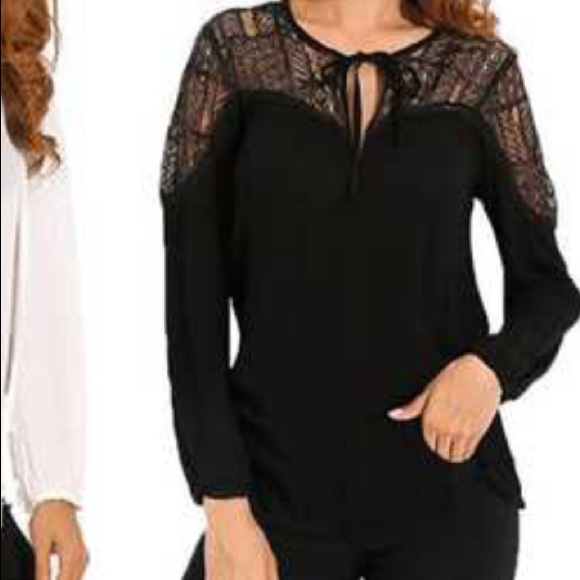 Leo Rosi Tops - Leo Rosi Boho Lace Rory black top size medium